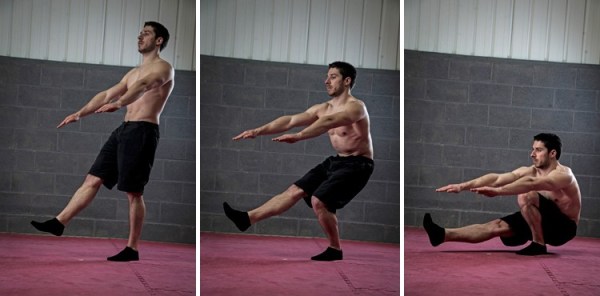 Entrenamiento de pierna calistenia en casa