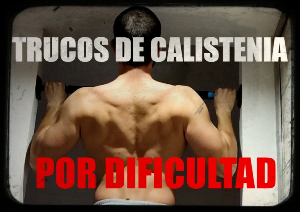 Listado de ejercicios de calistenia por dificultad